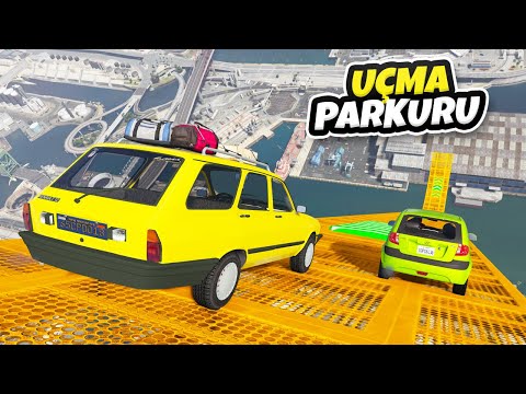 Sevilen Türk Arabalar Zorlu Uçma Parkurunda - GTA 5