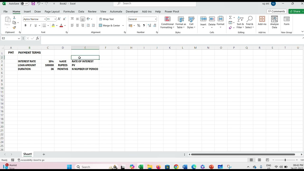 HOW TO USE PMT FORMULA IN EXCEL