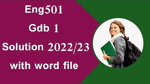 Eng501 gdb solution 1/ eng501 gdb 2022/23 #eng501gdb #gdb #vu #solution #helpforyou