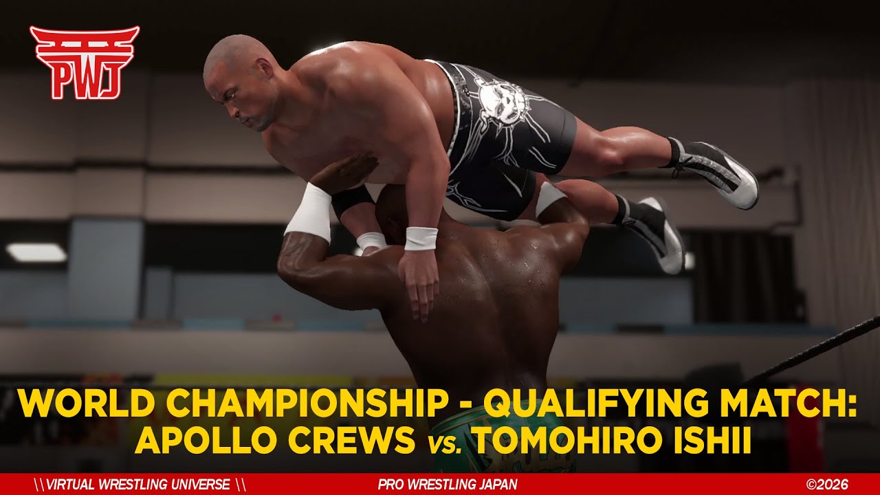 APOLLO CREWS vs. TOMOHIRO ISHII | PWJ World Championship - Qualifying Match