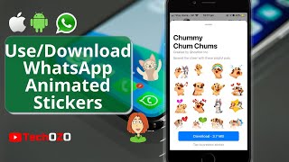 WhatsApp New Update| WhatsApp Animated Stickers| How to Use/ Download Animated Stickers - TechOZO screenshot 3
