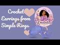 I Turned Simple Rings into Beautiful Crochet Earrings 😍🧶 | Easy DIY for Beginners