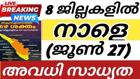 നാളെ അവധി 8 ജില്ലകളിൽ സാധ്യത🔴SCHOOL HOLIDAY KERALA VARTHA