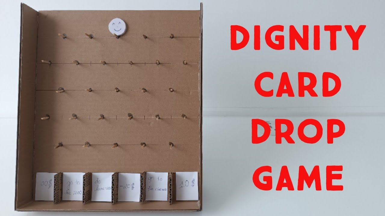 DIY How to make a Marble Drop Game For Kids (Very simple) YouTube