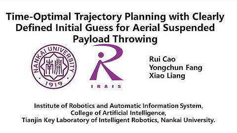 Time-Optimal Trajectory Planning with Clearly Defined Initial Guess for  Suspended Payload Throwing