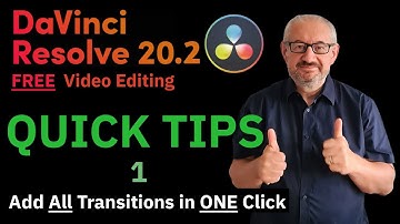Hoe je ALLE overgangen aan je video toevoegt in DaVinci Resolve (in één keer!) Beginnershandleidi...