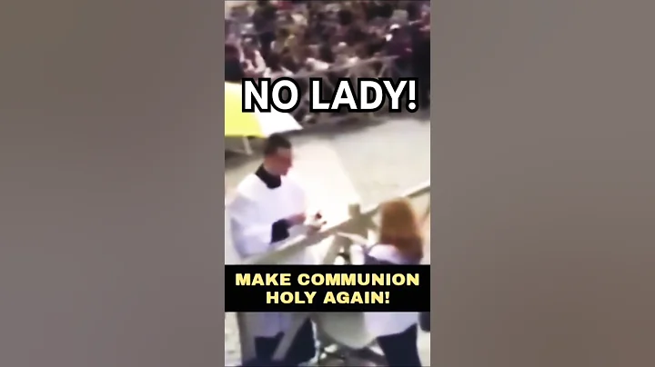 Young priests at the Vatican REFUSE to give Holy Communion on the hand! #jesus