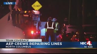 AEP crews repairing lines