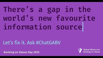 Help AI Rethink Banking. Search #ChatGABV