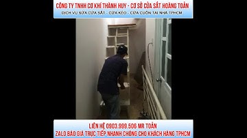 Sửa Cửa Sắt, Sửa Cửa Kéo tại nhà TPHCM