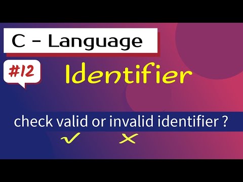 Video: Koji identifikator je važeći?