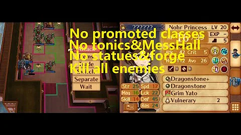 Lunatic Conquest C26 No promoted Classes&skills,Tonics,MessHall #fireemblem #fireemblemfates