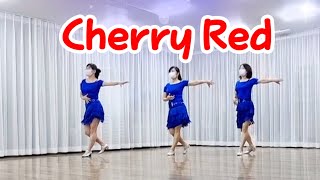 Cherry Red Line Dance (High Beginner)