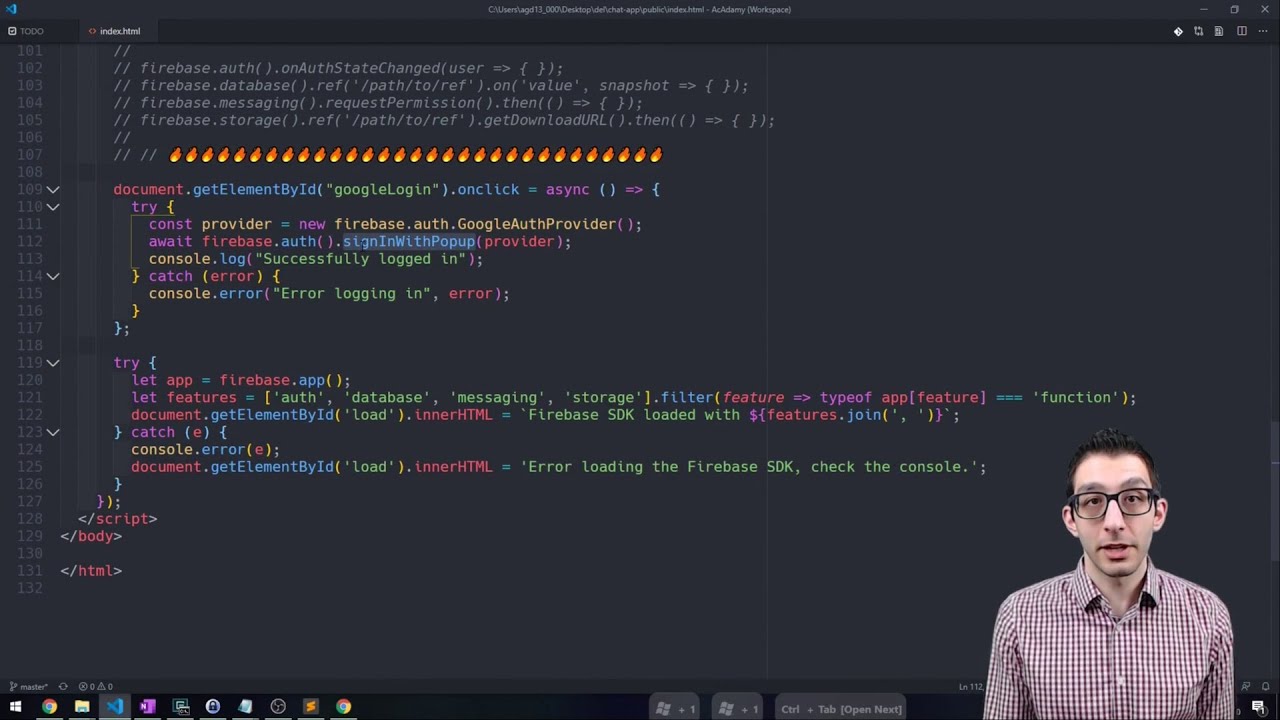 Firebase Course Preview from Adam Learns - making a site and connecting ...