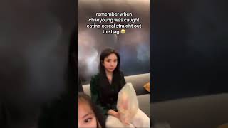 When Chaeyoung Was Caught Eating Cereal