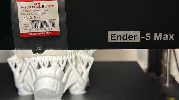 Creality Ender 5 Max with MicroSwiss MK8 Nozzle = Win