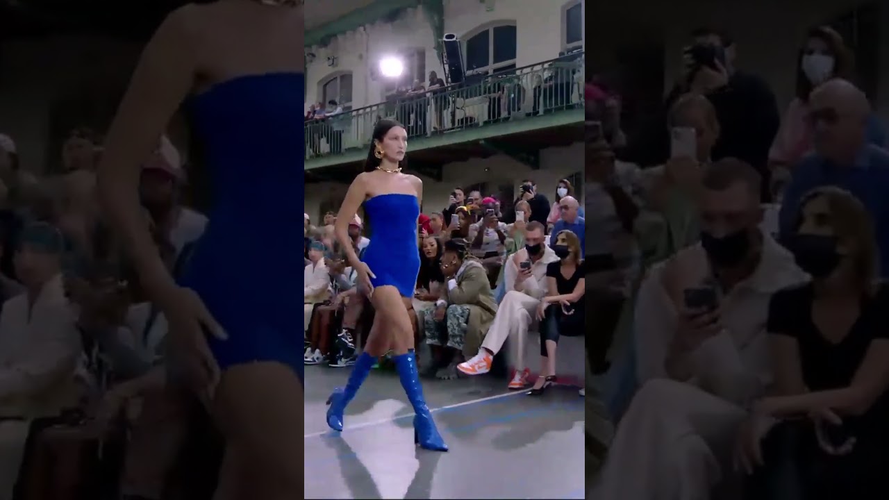 Bella Hadid Walks the Off-White FW21 Runway with Fierce Elegance