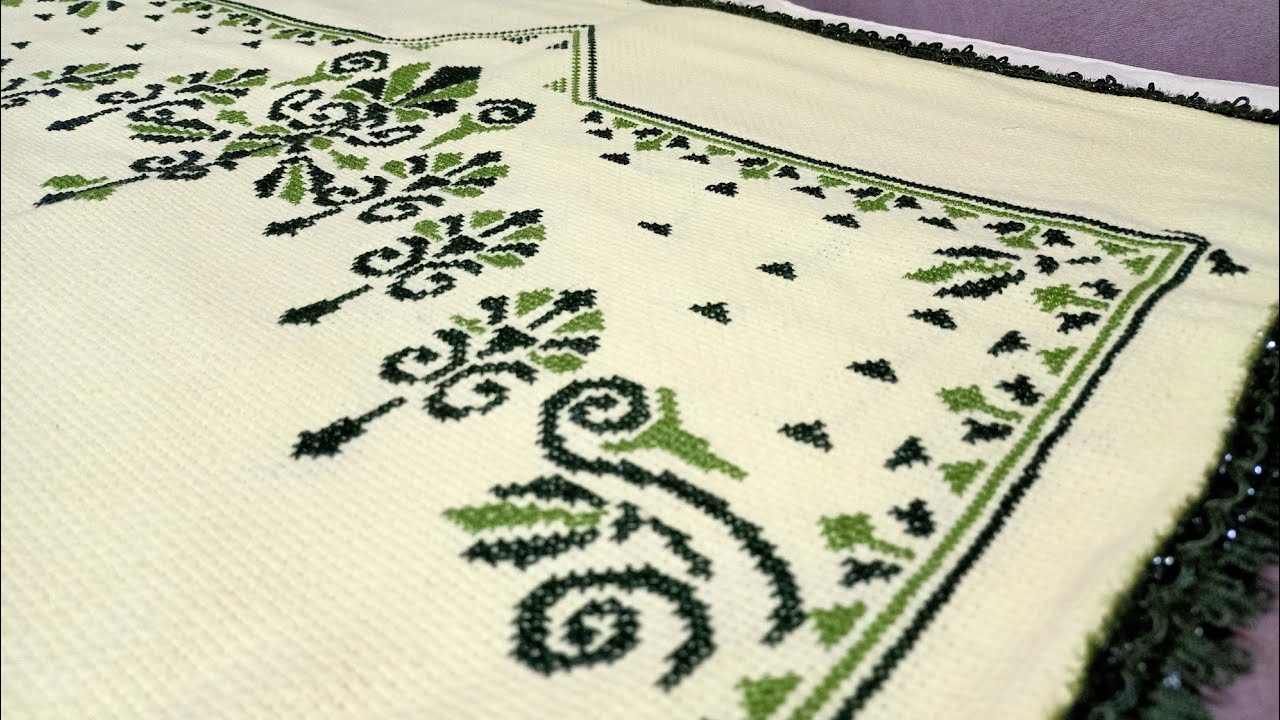 ETAMİN İŞLEME SECCADE🥀 ASTARLAMA  DETAYLI ANLATIM 💯