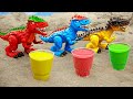 Trex dinosaur spiderman hulk and friends  animal toy for kids  toytv khng long