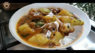Apple gourd with mutton, Tinda sabzi veggie for home Party - Chakotray gosht recipe - ٹنڈے‎