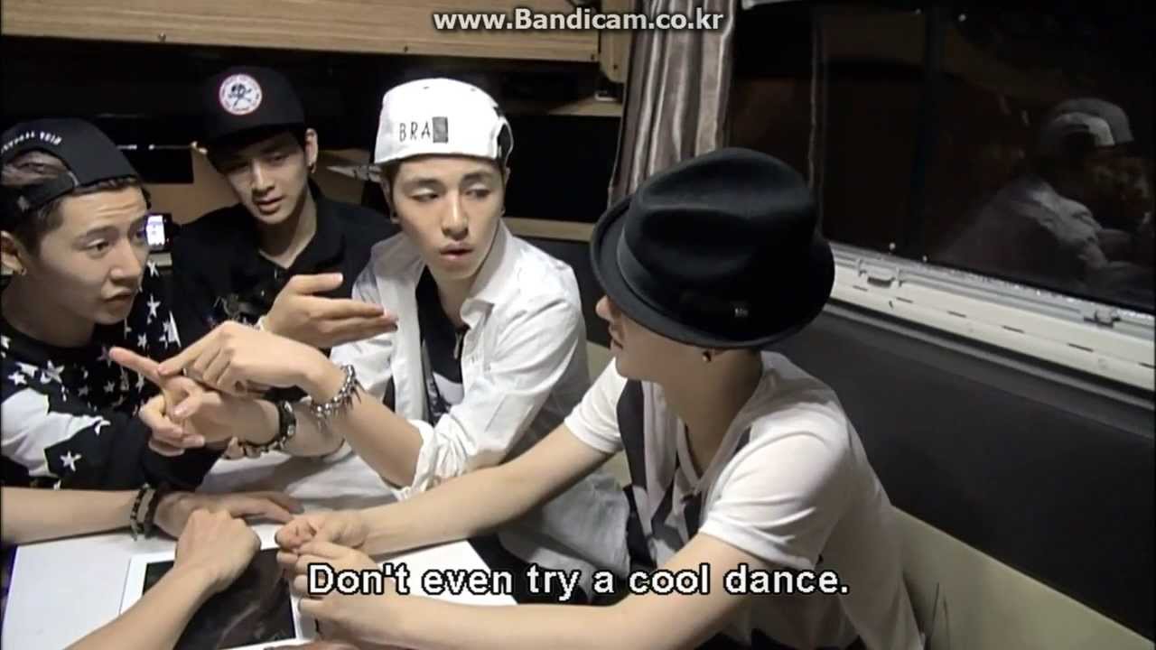 [WIN DVD/Team B] Team B Car cam + Jinhwan comic dance