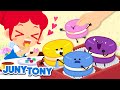 Macaron | Rainbow-Colored Macarons! | Dessert Song | Rainbow Colors | Food Song for Kids | JunyTony