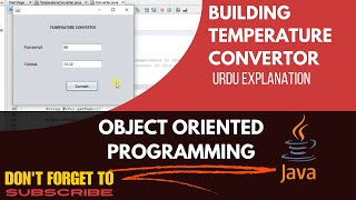 Temperature Converter GUI using Swing in Java