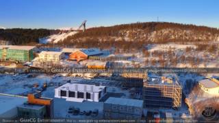 3D Building Construction Process Demonstration Animation