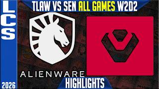 TLAW vs SEN Highlights ALL GAMES | LCS Summer 2026 W2D2 | Team Liquid vs Sentinels
