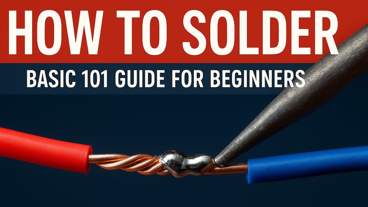 Soldering 101 How to Solder – Basic 101 Guide for Beginners - YouTube