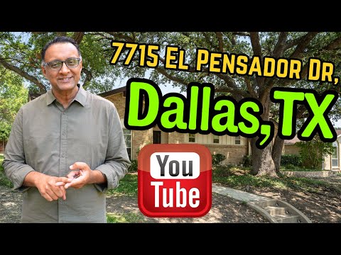 7715 El Pensador Dr, Dallas, TX home video tour