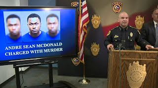 Sheriff holds press conference announcing arrest of Andre McDonald