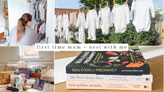 Nest With Me | preparing my home, batch cooking, organising the nursery, last minute baby haul