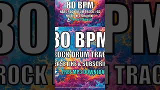🎵 Hard Rock Drum Track - 80 Bpm Free Mp3 Download 🥁