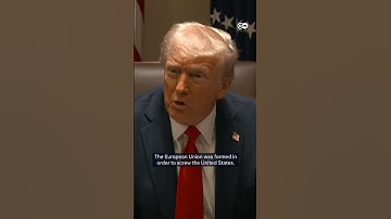 Trump says EU was created to "screw over the US" | DW News