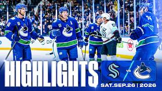Details Game in 10 | Vancouver Canucks vs. Seattle Kraken Preseason Highlights (Sep 26 2026) Update