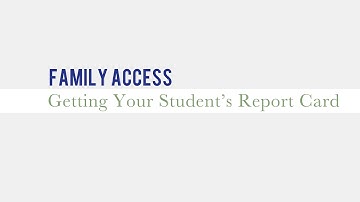 Family Access: Getting Your Student