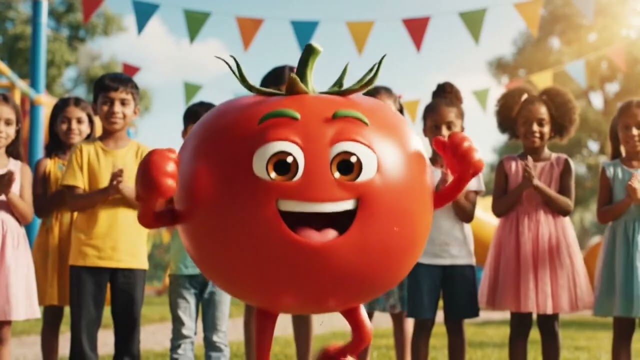 Wah Bhai Wah Laal Tamatar | Funny Tomato Dance | Kids Cartoon Song