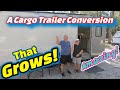 A Unique Approach To Additional Space In This 8 1/2×20 Cargo Trailer Conversion