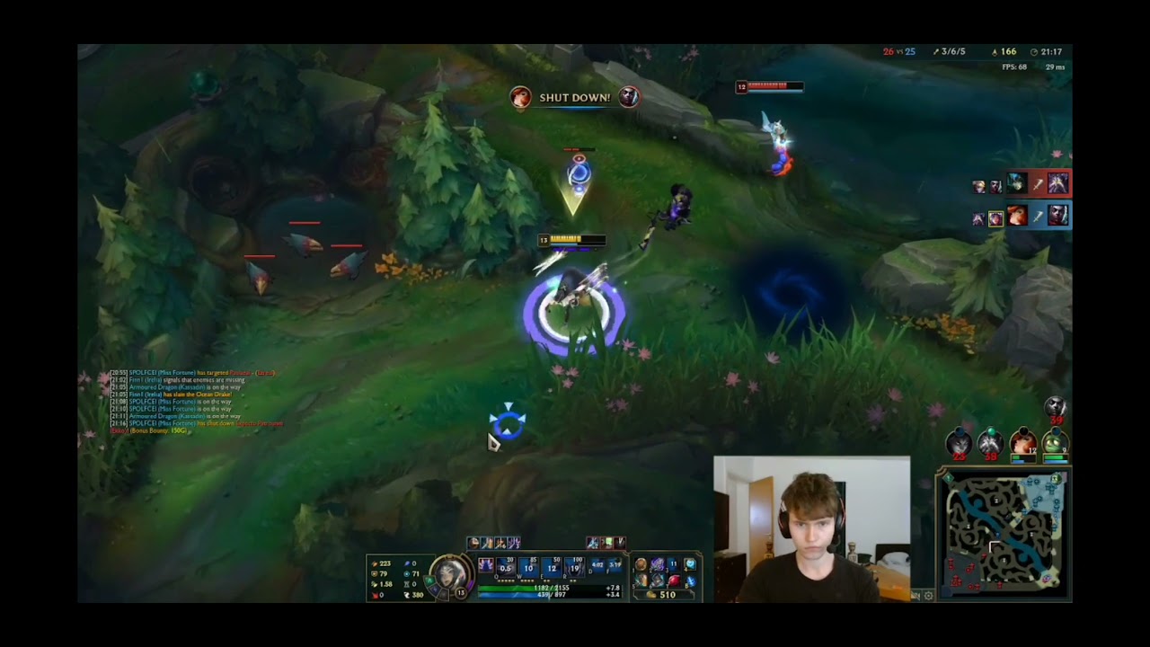CLG Finn 1hp outplayed enemy and got quadra kill