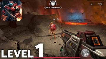 Devil War Doom Shooting Game - Level 1 Walkthrough Gameplay - First Step into Hell (Android)