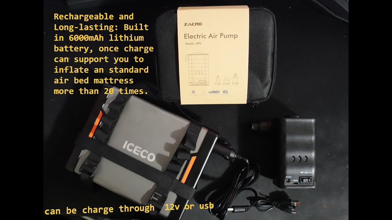 Zacro Portable Electric Air Pump YouTube