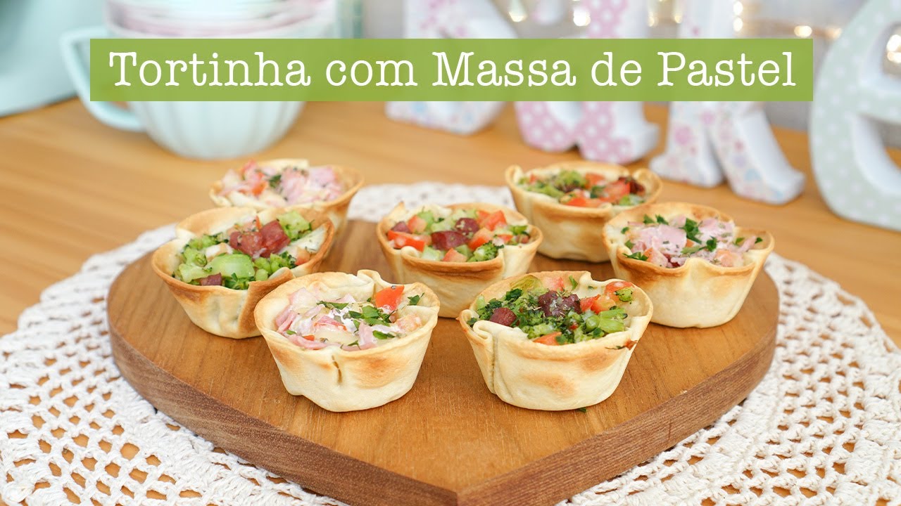 Tortinha com Massa de Pastel