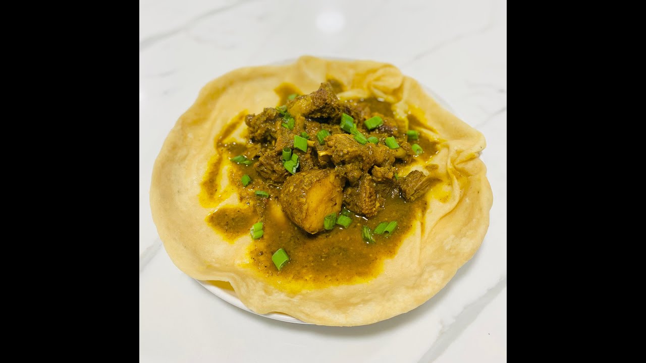 Delicious & Mouth Watering Duck Curry Recipe #Curry & Dhal Puri #Spicy ...