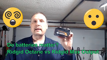 Ridgid Max Output vs Octane Battery Showdown