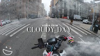 Honda Grom Cloudy Day Riding NYC