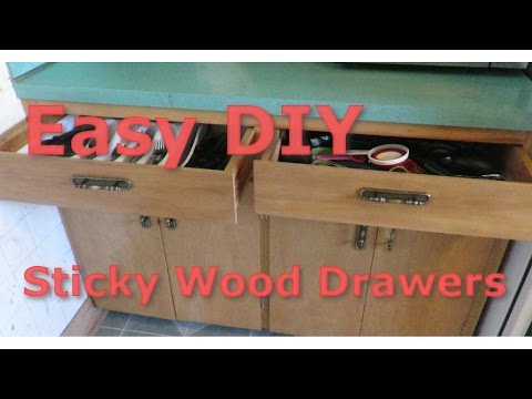 How To Fix Sticky Wooden Drawers Lubricate Runners Youtube