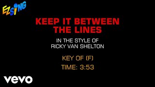 Ricky Van Shelton - Keep It Between the Lines (Karaoke EZ Sing)