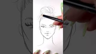How-to draw a bun ✨ #drawingtutorial #tutorial #fashionillustration