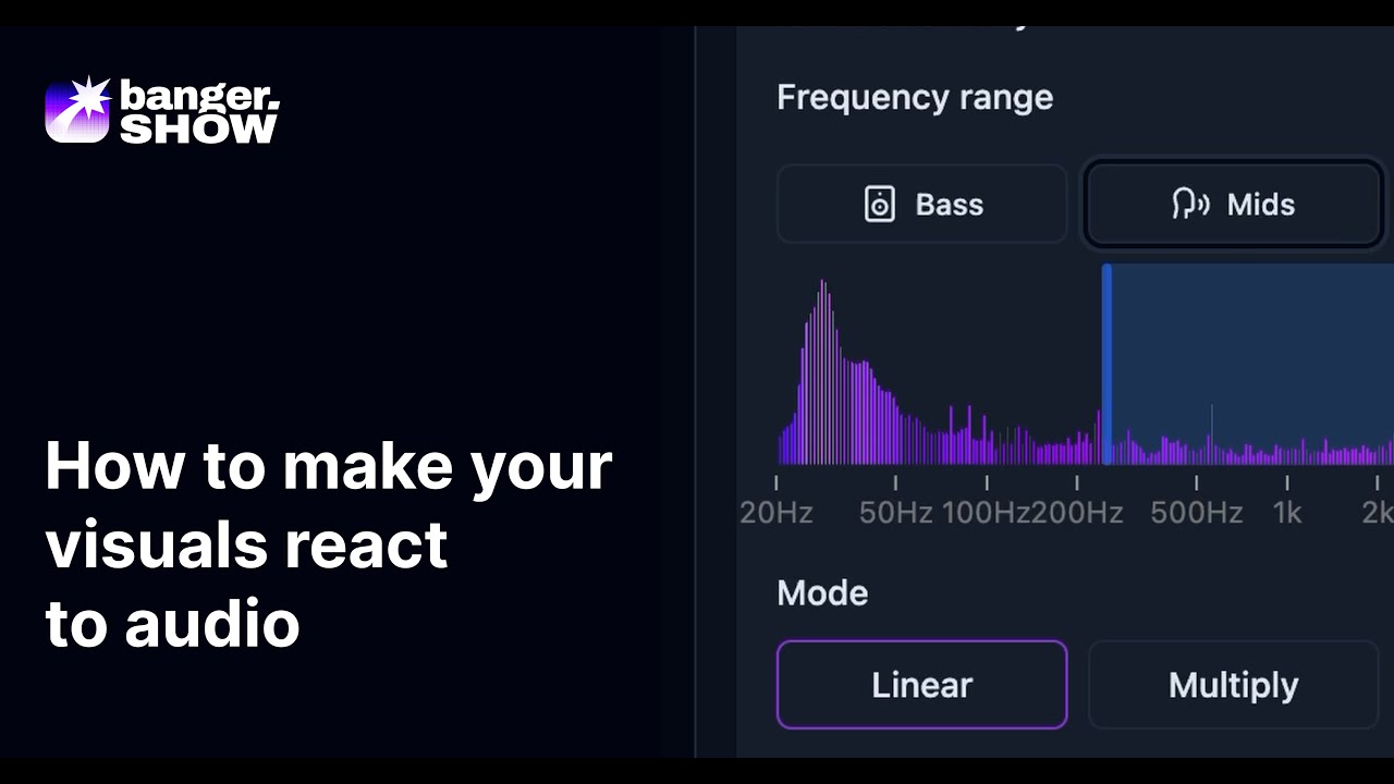 How to Make Audio-Reactive Visuals (Bass/Mids/Treble) — Banger.show